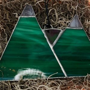Green Stained Glass Hanging Decor